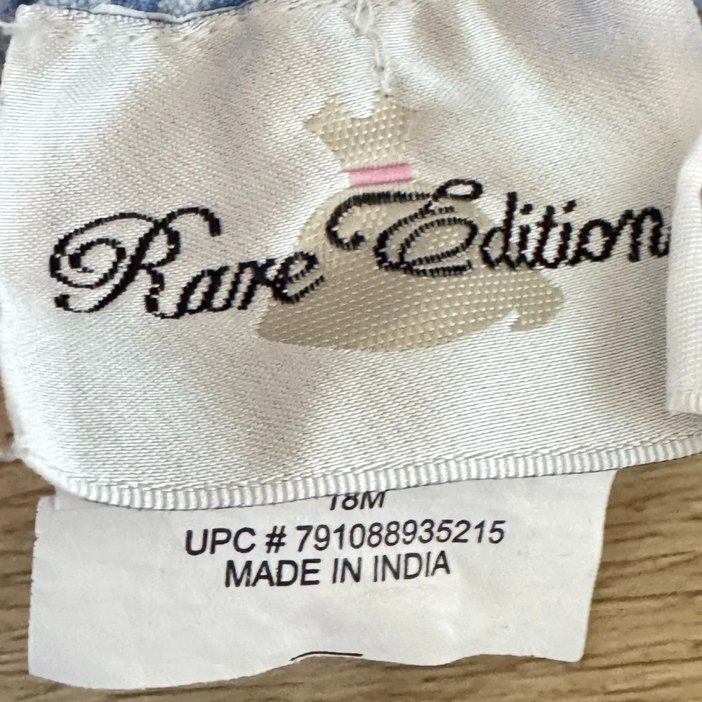 Rare Editions Gingham Seersucker Tiered Top & Shorts/Bloomers Set size 18 months